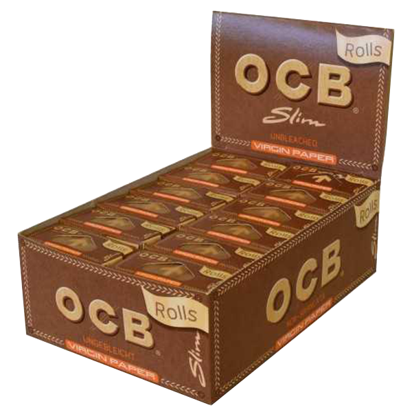 OCB Virgin Slim Unbleached Rolls
