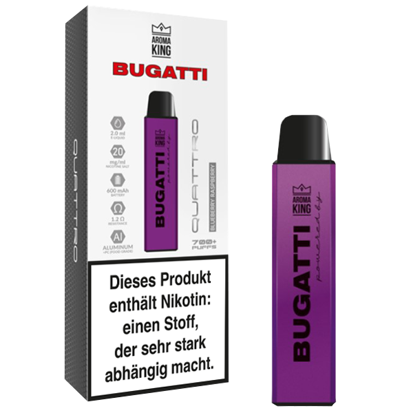 Aroma King Bugatti Quattro Blueberry Raspberry 20mg