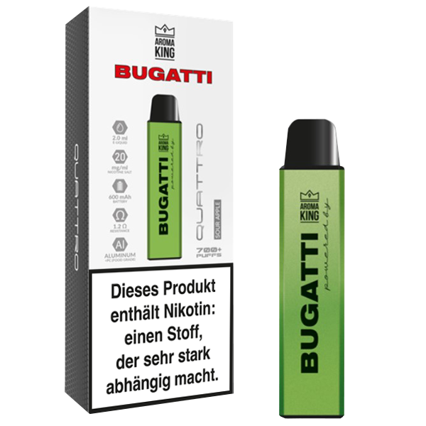 Aroma King Bugatti Quattro Sour Apple 20mg