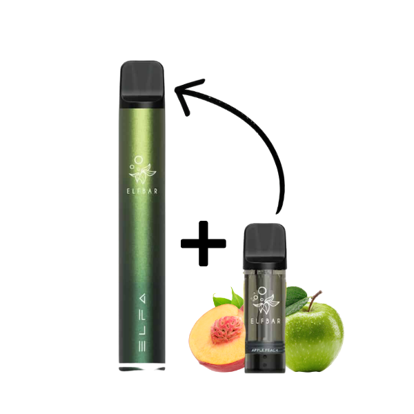 Elfbar ELFA PRO Kit Aurora Green - Apple Peach 20mg