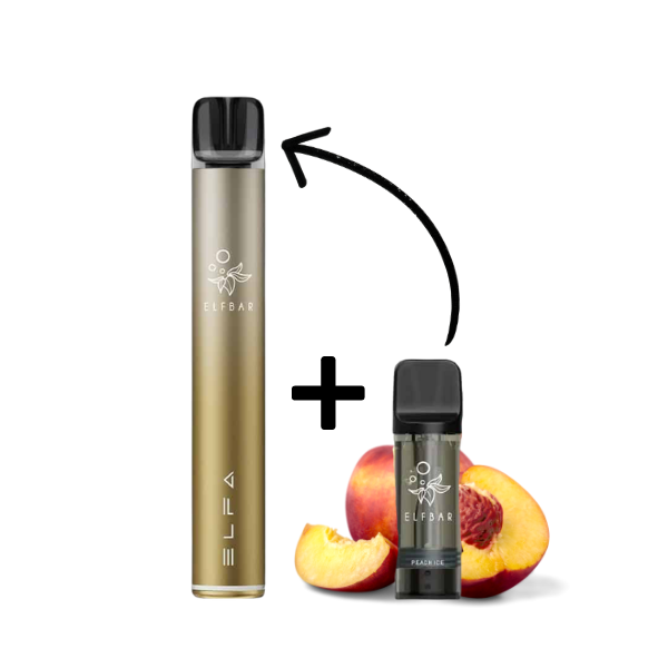 Elfbar ELFA PRO Kit Dark Gold - Peach Ice 20mg
