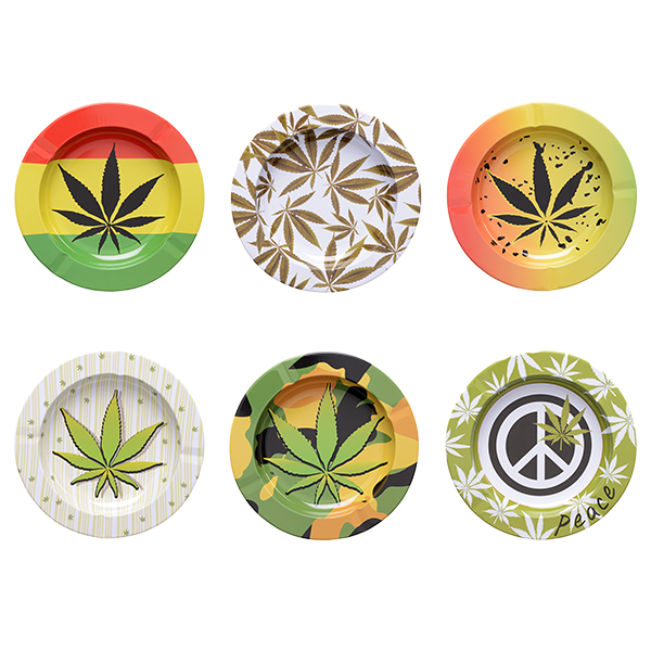 Zinn Aschenbecher Weed