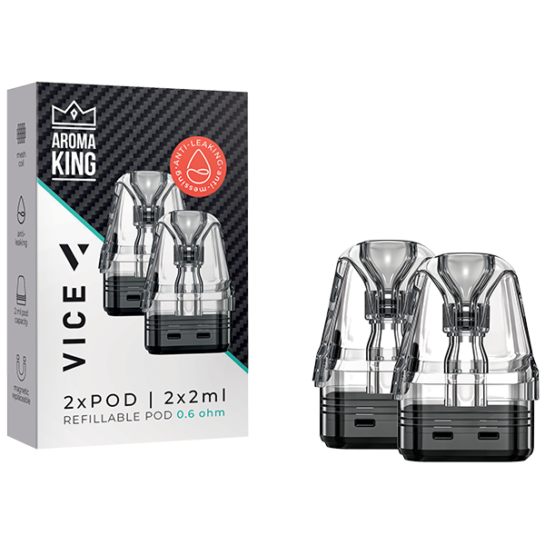 Aroma King VICE 2 x refillable Pod 0.6 Ohm