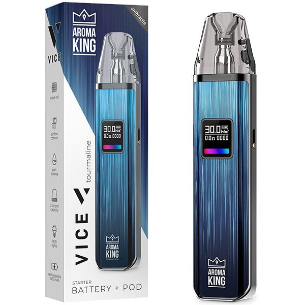 Aroma King VICE Tourmaline Battery + refillable Pod (up to 5x)