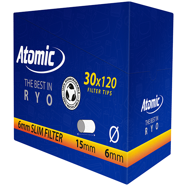 Atomic Filter Tips 6mm Polybag 120