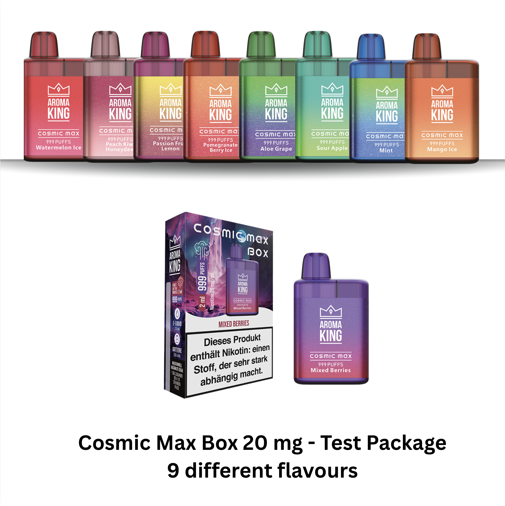 Cosmic Max Box Test Package