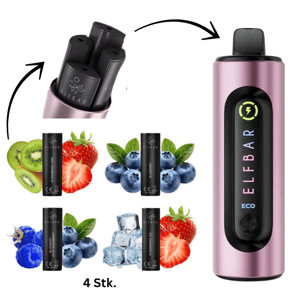 ELFBAR 4 in 1 Kit I Berry Edition (4 x 2 ml)