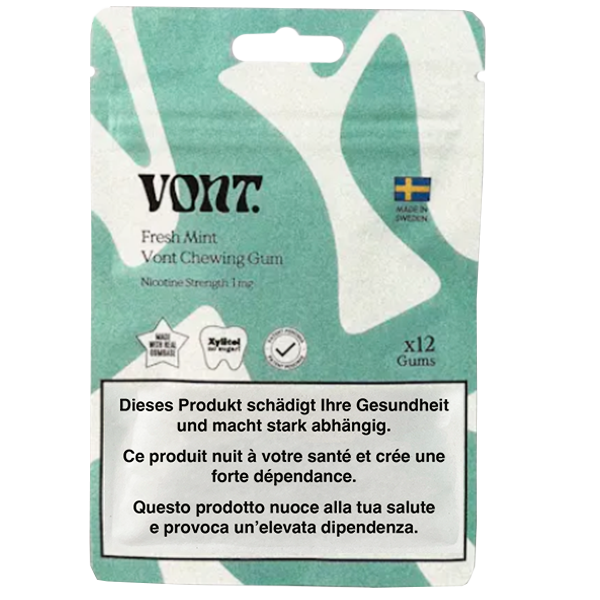 Vont Nikotinkaugummi Fresh Mint 3mg