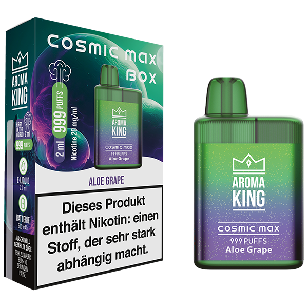 Aroma King Cosmic Max Box Aloe Grape 20mg